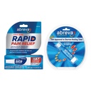 Bundle of Abreva Cold Sore Treatment Rapid Pain Relief Cream - 1 Tube, 3 Grams + Abreva 10 Percent Docosanol Cold Sore Treatment, Treats Your Fever Blister in 2.5 Days - 0.07 oz Pump