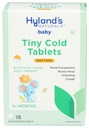 Hyland's Baby Tiny Cold Tablets, Daytime, Infant and Baby Cold Medicine, Decongestant, Runny Nose and Cough Relief, 125 Quick-Dissolving Tablets