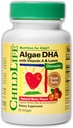 ChildLife Essentials Algae DHA for Kids - Omega 3 Supplement & Fish Oil Alternative, Algae Oil for Toddlers & Children, No Added Sugar, Fatty Acids - Natural Berry Flavor, 60 Chewable Softgels