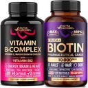 NUTRAHARMONY Vitamin B Complex Capsules & Biotin Softgels