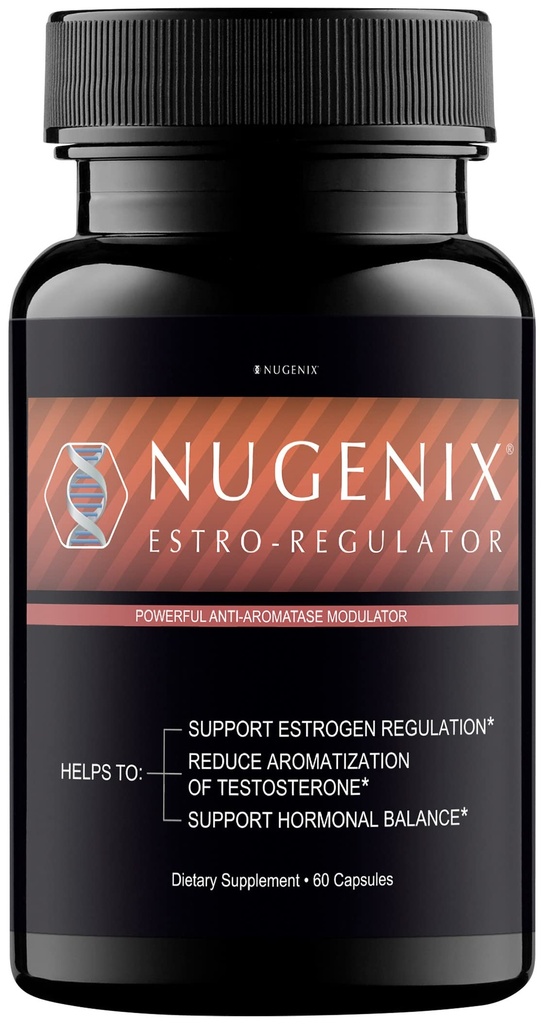 Nugenix Estro-Regulator - συμπλήρωμα DIM, Αποκλειστής οιστρογόνων για τους άνδρες και Aromatase Inhibitor, Testosterone Booster - 60 κάψουλες