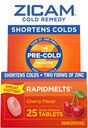 Zicam Ψυχρή Remedy Ψευδάργυρος RapidMelts, Cherry Γεύση, Ομοιοπαθητική, Ψυχρή Συντόμευση Ιατρική, Σύντομη διάρκεια Ψυχρού, 25 κόμης (Pack of 2)