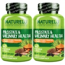 NATURELO Prostate & Urinary Health, Comprehensive Formula with Saw Palmetto, Pygeum, Tumeric, Plant Sterols, Broccoli και Lycopene, 60 Χορτοφαγικές κάψουλες (Pack of 2)
