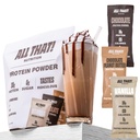 Protein Powder Packets - Whey Protein Stick Packs Variety Pack (9), Single Serve, Vanilla, Chocolate & Chocolate Peanut Butter, Low Calorie, 0g Sugar, Soy-Free & Gluten-Free