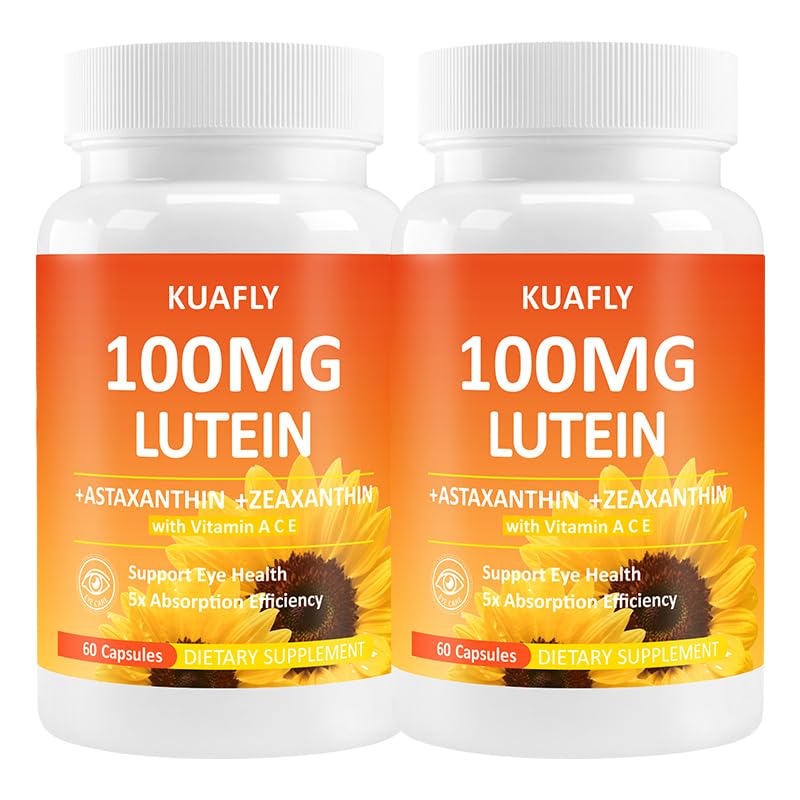 Lutein and Zeaxanthin Supplements with Astaxanthin 50MG Eye Vitamins - Premium Lutein for Eye Vision Support 120 Capsules