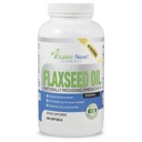 Upsize Best Organic Flaxseed Oil Softgels - 1000mg Premium, Virgin Cold Pressed from Flax Seeds - Hair Skin & Nails Support - Omega 3-6-9 Συμπλήρωμα - 240 Count - More than 8 Month Supply!