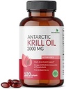 Futurebiotics Antarctic Krill Oil 2000mg με Ασταξανθίνη, Omega-3s EPA, DHA και φωσφολιπίδια - 100% Pure Premium Krill Oil Heavy Metal Tested, Non GMO – 120 Softgels