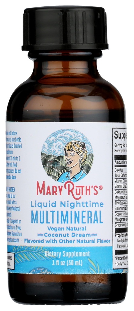 MARYRUTH'S Multimineral Nighttime Liquid Coconut Dream Single, 1 Fl Oz