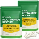 Daiasns NAD Supplement 900mg - Liposomal Nicotinamide Riboside NAD+ Supplements with Resveratrol Supports Muscle, Brain, Cellular Energy - NMN Supplement Alternative for Men and Women, 160 Capsules