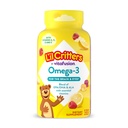 Lil Critters Kids Omega 3 Gummies | 120 Gummy Vitamins | Blend of EPA, DHA & ALA | with Vitamins A, C, D, E | Raspberry Lemonade | Gluten-Free Children's Supplement