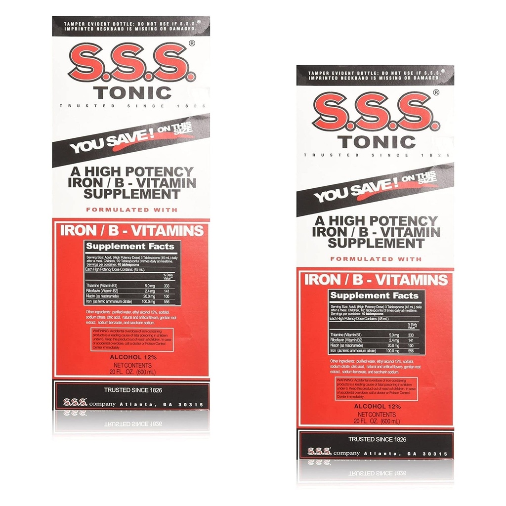 SSS Company SSS Company S.S.S. Tonic Liquid Large, Large 20 oz (Pack of 4)