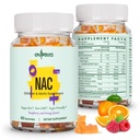 2Pcs NAC Supplement 1000mg for Adults & 500mg for Kids, Nac Supplement N-Acetyl Cysteine Gummies, Antioxidant Support, Vegan, Non-GMO, Sugar-Free – 120 Gummies