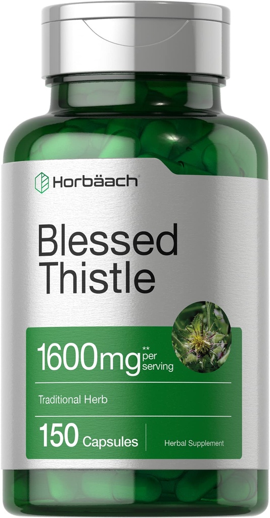 Horbaach Ευλογημένη Thittle κάψουλες 1600 mg 