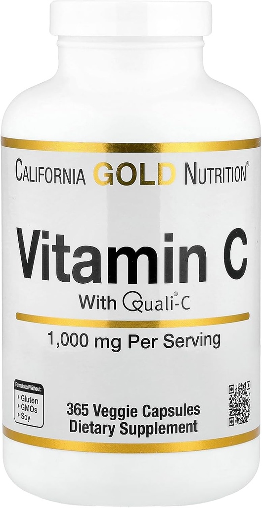 Lake Avenue Vitamin C συμπλήρωμα διατροφής - με Quali-C ασκορβικό οξύ - ανοσοποιητική υποστήριξη - Προάγει υγιή ανοσοαπόκριση - Vegan φιλικό - Χωρίς γλουτένη, μη ΓΤΟ - 1.000 mg - 365 Veggie