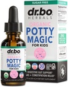 Constipation Relief for Kids Liquid Drops - Organic Potty Magic Toddler Constipation Relief, Senna & Prebiotic Fiber Fennel - Natural Liquid Fiber for Kids Digestive Support Supplement Children 1 oz