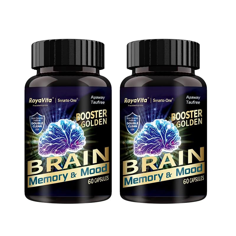 Smarto-One Brain Nutrition Proprietary Blend(DHMP) Nootropic Brain Supplement for Memory,Mental Alertness, Focus & ConMental Clarity,Phosphatidylserine,Vitamins B6 (120Count (Pack of 2))