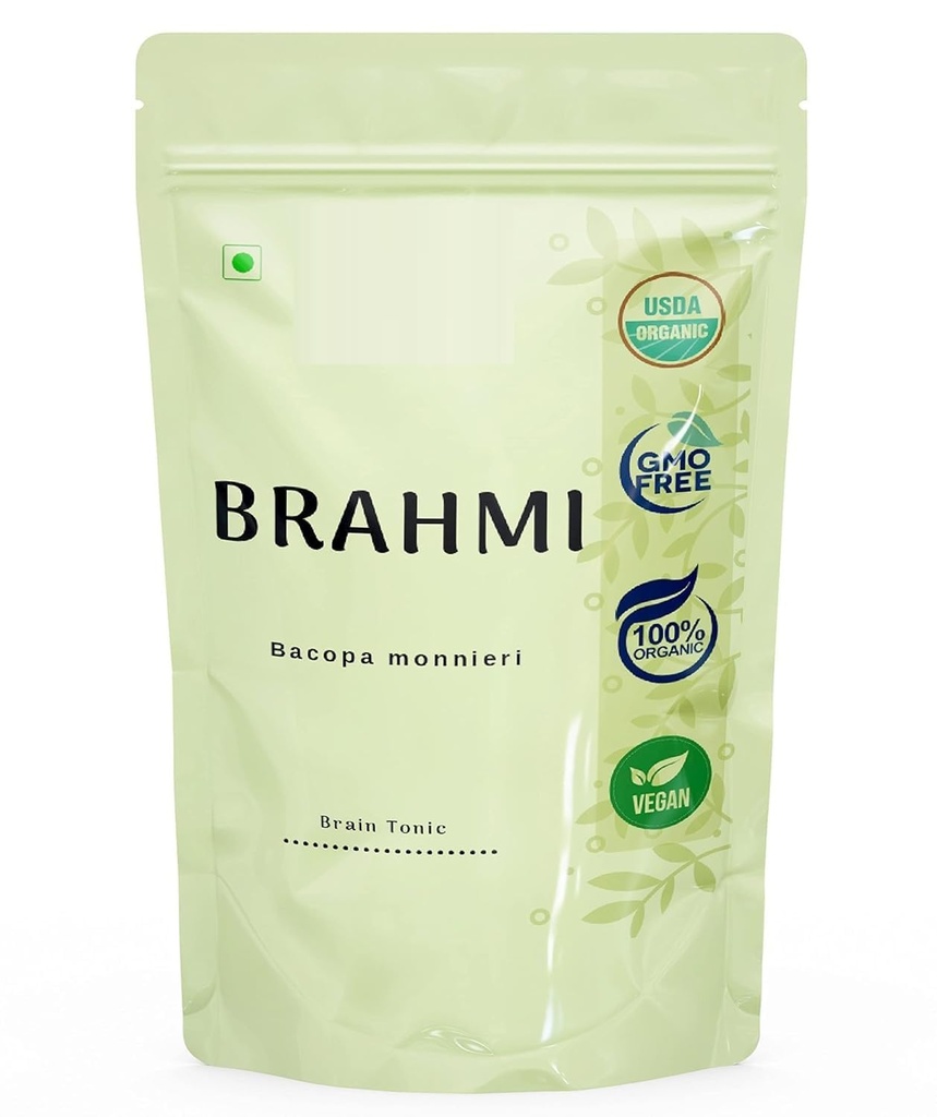 7.05Ounce / 200Gram Dried Brahmi Leaves - Organic Brahmi Leaf - Bacopa monnieri, Pack of 1