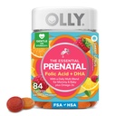 OLLY Prenatal Multivitamin Gummy, Daily Multi Blend for Mommy & Baby, Folic Acid, Omega 3 DHA, Vitamins A & D, Sweet Citrus Flavored, 42 Day Supply - 84 Count