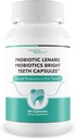 Probiotics Φωτεινά Δόντια Κάψουλες - Best Οδοντιατρικά Προβιοτικά Λευκό Δόντια Υποστήριξη - Οδοντιατρικά Προβιοτικά Φωτεινά Λεύκανση Δόντια Μους Εναλλακτικές κάψουλες - Προβιοτικά για Δόντια Προβιοτικό Στόμα