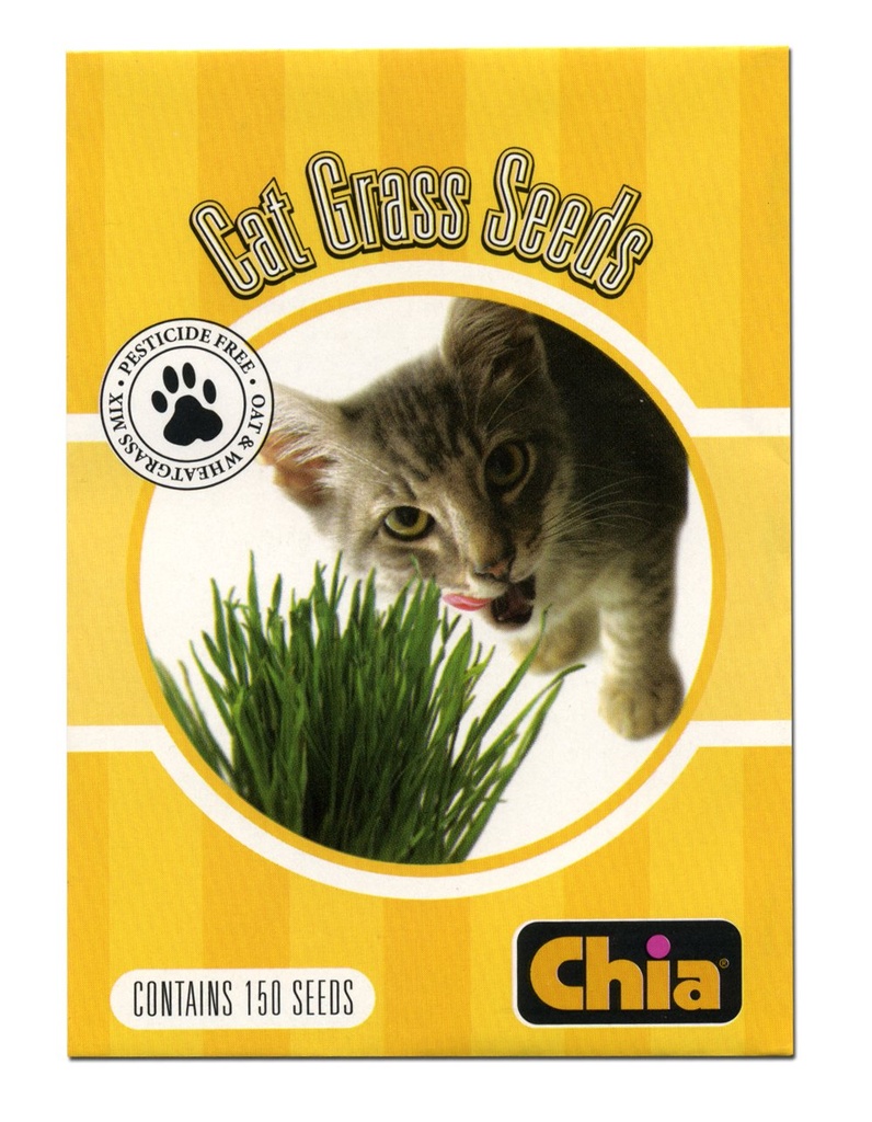 Chia Cat Grass Seeds Refill, 150 Count (Pack of 6)