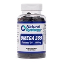 Omega 369 1000 mg 100 Softgels by Natural Systems - Triple Omega 3 6 9 Flax Seed Oil Supplements Capsules -with Essential Fatty Acids - Support Heart and Circulatory Health*