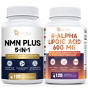 Migcopat NMN Supplement 1000mg + R-Alpha Lipoic Acid 600mg