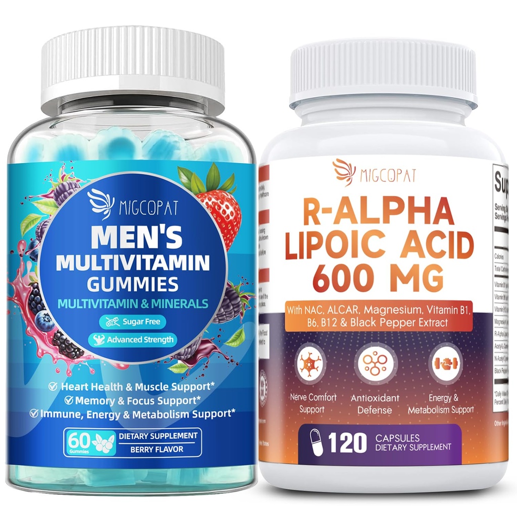 Migcopat Multivitamin for Men + R-Alpha Lipoic Acid 600mg