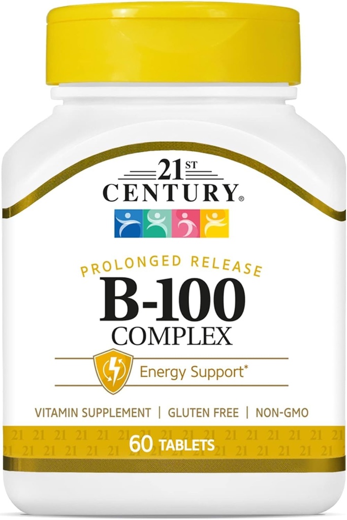 21st Century Vitamin B-100 Complex 60 Count (2 Pack)