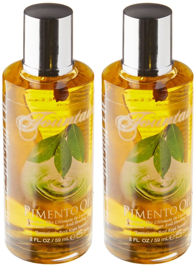 Fountain Pimento Oil for Massage Therapy, Muscle and Joint Deep Tissue Massage, Sore Muscle Balm Massage & Topical Herbal Rub (Pack of 2)