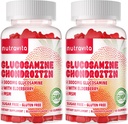 Nutravita Glucosamine Chondroitin Gummies με MSM & Elderberry Extra Strength - Κοινή Υποστήριξη, Αντιοξειδωτικό συμπλήρωμα υποστήριξης ανοσοποιητικών για ενήλικες, άνδρες και γυναίκες. 120 μάσημα φράουλας