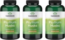 Swanson Psyllium Husk Dietary Fiber Supplement 610 mg 300 Κάψουλες - (3 Συσκευασία)
