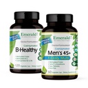 EMERALD LABS Δέσμη με B Healthy (120 Veg Caps) & Men's 45+ 1-Daily Multi (60 Veg Caps) - Vegan Vitamin B Complex with Full Spectrum B Vitamins - Ανδρική Πολυβιταμίνη με CoQ10, Lycope & More