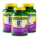 Vitamin B12 2500 mcg – 120 Quick-Dissolve Tablets Cherry Flavor, B12 Vitamins for Men and Women, Vegan B12 Supplement, Gluten Free Vitamin B12 Tablets (Pack of 3)