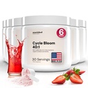 CycleBloom 40:1 Myo-Inositol & D-Chiro Inositol Powder - Nac Supplement N-Acetyl Cysteine, Ubiquinol CoQ10 & Beetroot – Hormone Balance for Women - Egg Quality and Cycle - 180 Servings