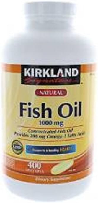 Kirkland Υπογραφή ιχθυέλαιο 1000 mg., 400 Softgels (3 Συσκευασία)