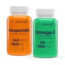 LongLifeNutri Hesperidin 1000 mg & Omega 3 Fish Oil 1000 mg Bundle - 240 Capsules + 120 Softgels, 4 Month Supply, Circulatory & Cognitive Support, Non-GMO, GMP Certified, Made in USA