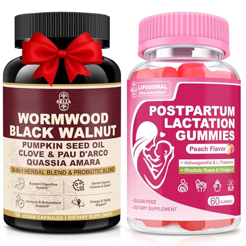 30-in-1 Herbal Cleanse Capsules + Liposomal Wellness Gummies – Gut Balance & Daily Recovery Support with Probiotics, Botanical Extracts, Omega-3 & Vitamins – Vegan, 120 Caps + 60 Gummies