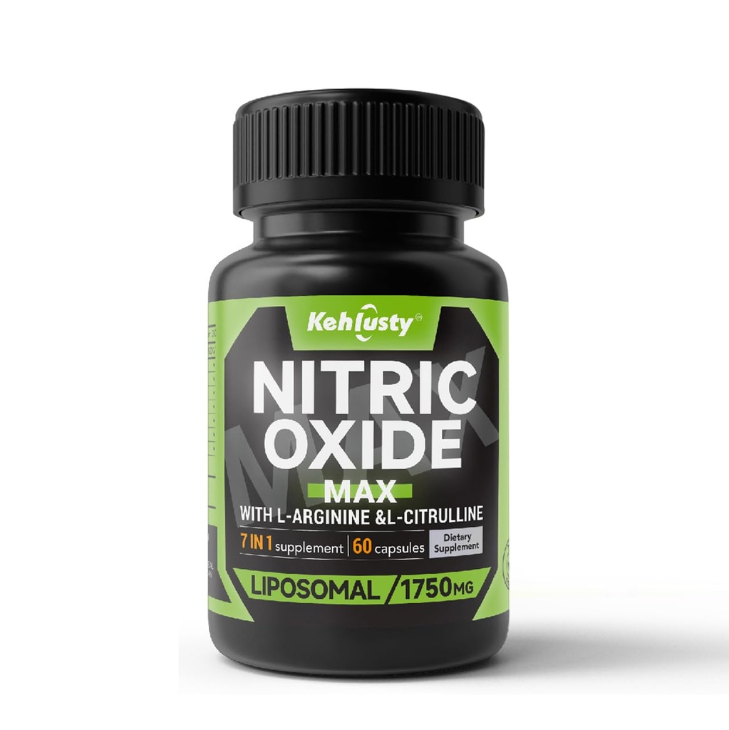 Nitric Oxide for Men with L-Citrulline, L-Arginine AAKG 500mg&Beet Root | 60 Capsules