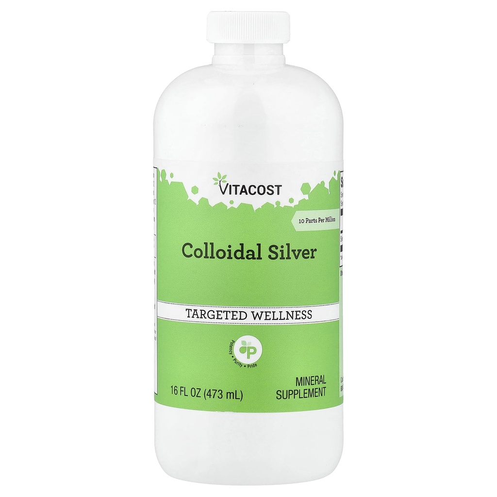Vitacost Colloidal Silver, 16 fl oz (473 ml)