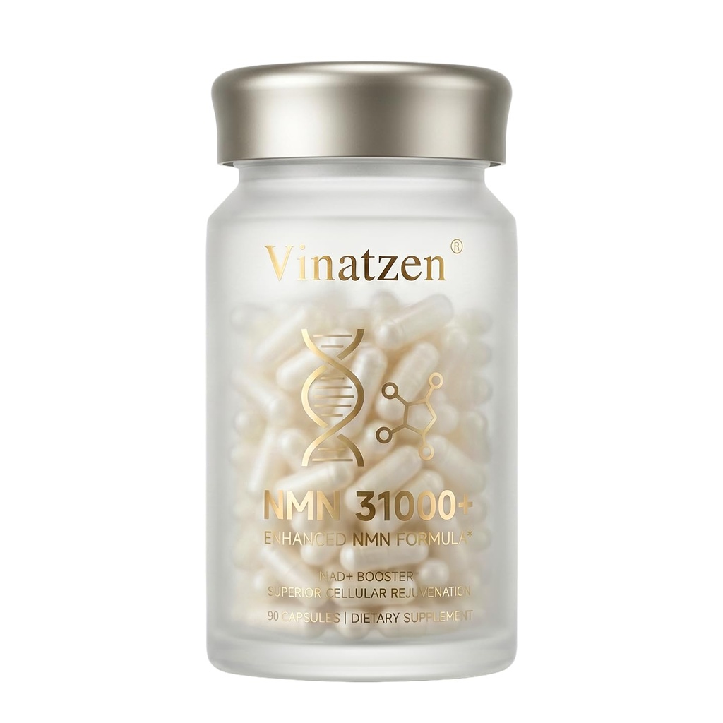 NMN 31000+ Cellular Regeneration Complex - High Purity NAD+ Precursor with Spermidine & L-Ergothioneine - Supports DNA Repair & Healthy Aging - 90 Days Supply - Made in USA