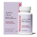 Womaness Active Glow Hair Skin and Nails Vitamins for Women - Hair Growth Vitamins with Hyaluronic Acid - Biotin and Curcumin - Nail Care, Joint Support and Glow Supplements for Dry Skin - 30 Capsules