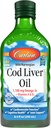 Carlson - Cod Liver Oil 1100 mg Omega-3s Plus Βιταμίνες A & D3 - Wild Caft EPA DHA Omega 3 Συμπλήρωμα - Νορβηγική Αρκτική, Αειφόρα πηγάζει Nordic Fish Oil Liquid, Unflaved, 250 mL (8.4 Fl Oz)