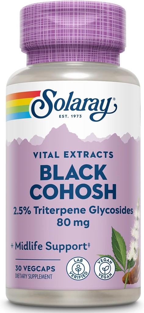 SOLARAY Black Cohosh Root Extract 80 mg 