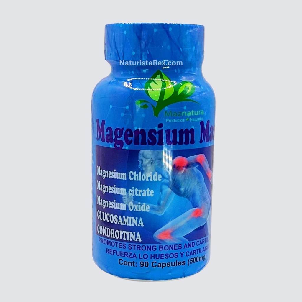 Maznatura Glucosamine Chondroitin MSM Magnesium Chloride 90 Caps 500 mg