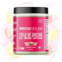 BRICKHOUSE NUTRITION Field of Greens Super Greens Powder | Doctor-Formulated Superfood Powder, Fruits & Veggies Supplement - Strawberry Lemonade (Single Pack)