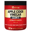 Zolotus 32in1 Apple Cider Vinegar Capsules with Turmeric, Cinnamon, Milk Thistle, Elderberry, Quercetin & More for Supports Digestion, Vitality- 180 Capsules