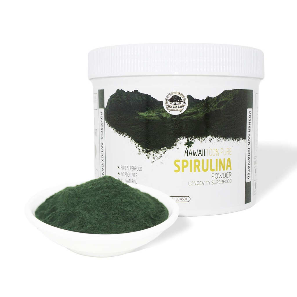 DOL-Spirulina Powder 16 Ounce ,Substitute protein powder,Fitness food,Spirulina on Earth - 100% Vegetarian,1LB