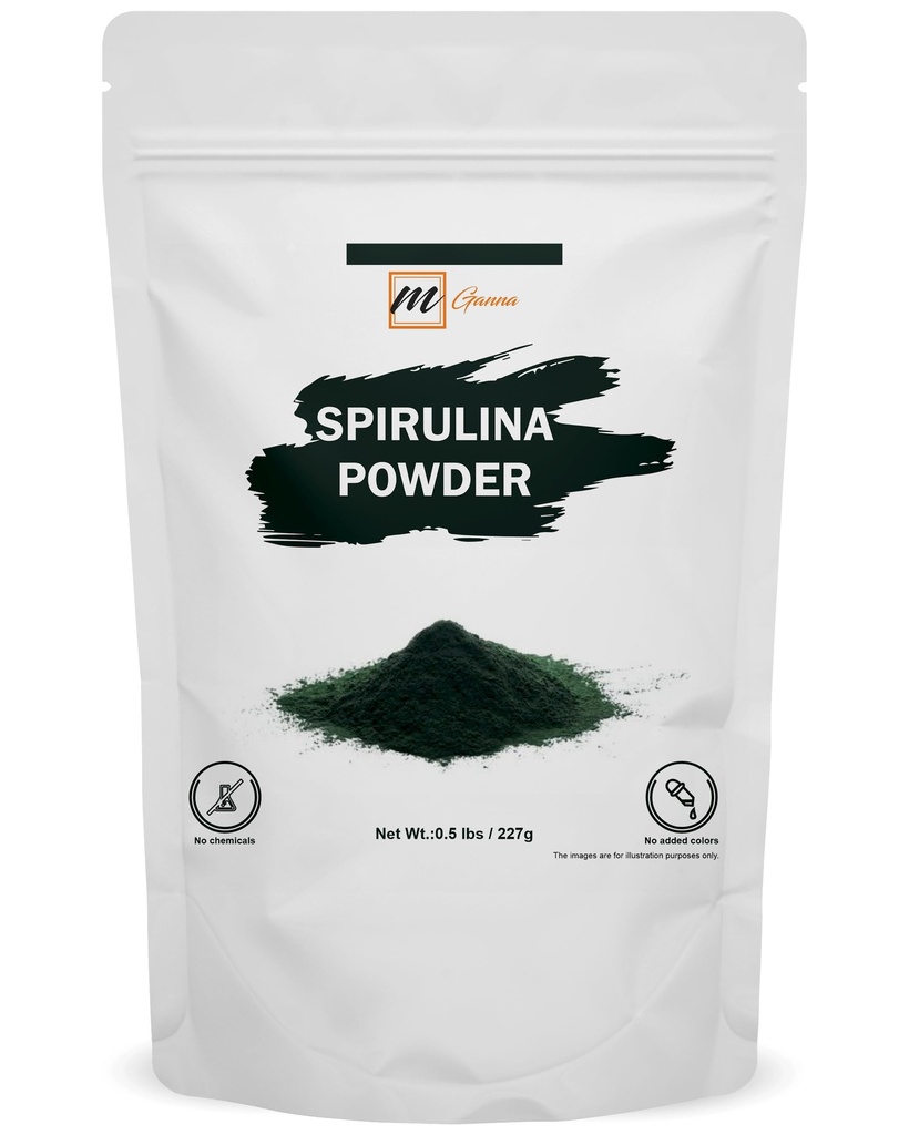 100% Spirulina Powder/Blue Green Algae Powder 0.5lbs / 227 g