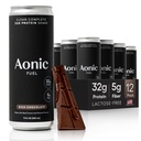 Aonic Fuel 32g Protein Shake, 5g Fiber, Lactose-Free, Complete Amino Acid Profile, No Added Sugar, Made with Real Cocoa, 11 fl oz (Pack of 12) - Rich Chocolate