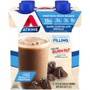 Atkins Dark Chocolate Royale Protein-Rich Shake. Rich and Creamy with Protein. Keto-Friendly and Gluten Free. (4 Shakes), 11 Fl Oz